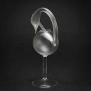Dricksglas i svanform 180 ml dekorativt glas med glasstrå 21,5 cm högt av klart glas originalglas 6