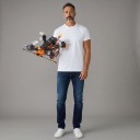 Dron FPV Angel25 BNF com receptor ELRS 915 MHz Antena do receptor em suporte Motores 1404 Antena de vídeo Lollipop RHCP Peças em PC Preto-laranja 4