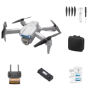 Dron professionale pieghevole 4K con telecamera anteriore WiFi FPV 50x zoom luce LED telecomando app custodia 28 x 22 x 5,3 cm 2