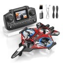 Dron YL86 σε σχήμα μαχητικού με κάμερα Περιστροφές 360° 22 x 14 x 4 εκ Τετρακάναλος χειριστήριο με επιλογές Προστατευτικοί κύκλοι στις έλικες 2