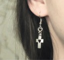 Drop Earrings Cross 2