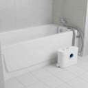 Drvič čerpadlo pre WC 700 W Likvidácia odpadových vôd So spätnou klapkou 41 x 18,5 x 28 cm Biele Pre toaletu i sprchu Do pivnice a práčovne 2