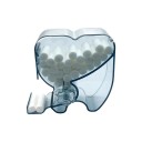 Držák na dentálne bavlnené role s dávkovačom plastový organizér úložný box na zubné tampóny pre stomatologickú kliniku 5
