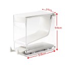 Držák na dentálnu vatu s dávkovačom 9,6 × 9,6 × 4,6 cm plastový úložný box organizér na zubné tampony a stomatologické potreby 5