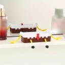 Držák na kuchyňskou houbičku 8,2 x 4,2 cm Nástěnný odkapávací stojan na dřez Plastový organizér na kartáč a hadřík 4