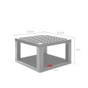 Držák na psací potřeby 96 otvorů 4,5×14,5×9 cm plastový organizér na pera fixy pastelky a štětce pro pracovní stůl 4