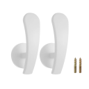 Držák na záclony nástěnný 6,6 cm 2 ks polyester sada úchytů se šrouby pro uchycení závěsů a záclon ke stěně 4