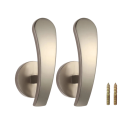 Držák na záclony nástěnný 6,6 cm 2 ks polyester sada úchytů se šrouby pro uchycení závěsů a záclon ke stěně 3