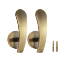 Držák na záclony nástěnný 6,6 cm 2 ks polyester sada úchytů se šrouby pro uchycení závěsů a záclon ke stěně 5