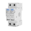 Držák pojistek DC 36 x 85,5 mm 2pólový 1000 V pro solární fotovoltaické systémy TOMZN TOPV-30 vysokonapěťová základna ochrana FV gpV 1