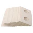Držáky na mince 17,5 mm 100 x 50 mm čtvercové kartonové pouzdro s výklopným klipem 1 set kapsle na mince do alba 3