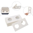 Držáky na mince 23 mm 100 x 50 mm kartónové štvorcové puzdro kapsle do albumu 1 set úložný priestor pre 50 mincí 2