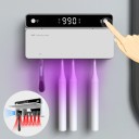 Držiak na zubné kefky so sušičkou a UV sterilizáciou 4000mAh LED displej Nástenný nabíjací sterilizátor kúpeľňa 2