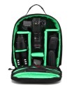 DSLR Camera and Lens Backpack with Adjustable Padded Dividers Tripod Attachment Rain Resistant Polyester 25 x 33 x 15 cm 4