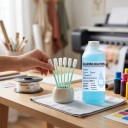 DTF and DTG Ink Cleaning Solution Strong Print Head Cleaner 500 ml with 6 Scrapers for Epson DX4 DX5 L1800 L805 L800 1390 I3200 4