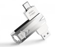 Dual Silver Flash Drive 2