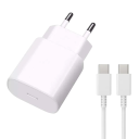 Dual USB C Hurtigoplader PD 25W med Kabel Super Hurtig Opladning 3A Rejseadapter EU Stik Telefon Oplader 100-240V 8