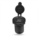 Dubbel USB billaddare med lock 3