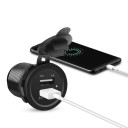 Dubbel USB billaddare med lock 4