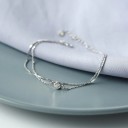 Dubbelarmband för kvinnor med sten P161 3