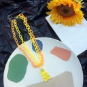 Dubbele damesketting met beer 12