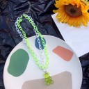 Dubbele damesketting met beer 16