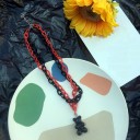 Dubbele damesketting met beer 7