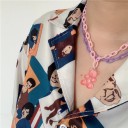 Dubbele damesketting met beer 3