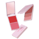Dubbele matte blush 2-in-1 10,1 x 5,7 x 1,5 cm Poeder en crème waterdichte palette Hoog gepigmenteerde blush en oogschaduw 2