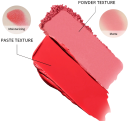 Dubbele matte blush 2-in-1 10,1 x 5,7 x 1,5 cm Poeder en crème waterdichte palette Hoog gepigmenteerde blush en oogschaduw 5