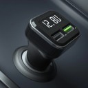 Dubbele USB-autolader met display K822 2