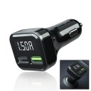 Dubbele USB-autolader met display K822 3