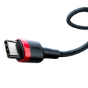 Dubbele USB C naar USB C 60W snellaadkabel 2m 5A PD-datakabel voor opladen en synchroniseren 4