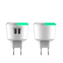 Dubbele USB-stroomadapter met kabel 1