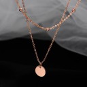 Dubbelhalsband för kvinnor med hänge D425 8