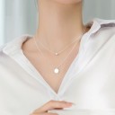 Dubbelhalsband för kvinnor med hänge D447 2