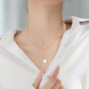 Dubbelhalsband för kvinnor med hänge D447 5