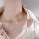 Dubbelhalsband för kvinnor med hänge D534 2