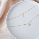Dubbelhalsband för kvinnor med hänge D591 5