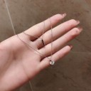 Dubbelhalsband för kvinnor med hänge D591 4