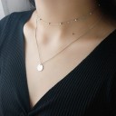 Dubbelhalsband för kvinnor med hänge D606 6