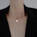 Dubbelhalsband för kvinnor med hänge D606 1