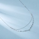 Dubbelhalsband för kvinnor med sten 4
