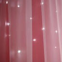 Dubbellaagse kindergordijnen met sterren Ondoorzichtige gordijnen met doorschijnende gordijnen voor de kinderkamer Meisjesgordijnen met ringen 100 x 200 cm 3