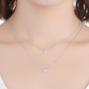 Dubbelstjärna halsband för kvinnor 3