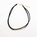 Dubbelt chokerhalsband för kvinnor 1