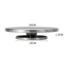 Dubbelzijdige aluminium draaiplateau 25 cm Beeldhouwplatform voor keramiek Draaischijf Luie Susan gereedschap Klei modelleren 2