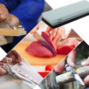 Dubbelzijdige messenslijper 400/1000 korrel wit korund met antislip achterkant slijpsteen voor keukengereedschap en houtsnijwerk 2