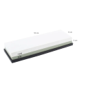 Dubbelzijdige messenslijper 600/1500 korrel van wit korund met antislip achterkant slijpsteen voor keukenmessen gereedschap en snijbenodigdheden 3