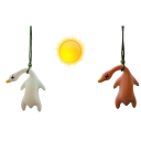 Duck Pendant with Changing Colour UV Sensor Sunlight Stylish Keyring and Car Accessory Original Decorative Supplement 5